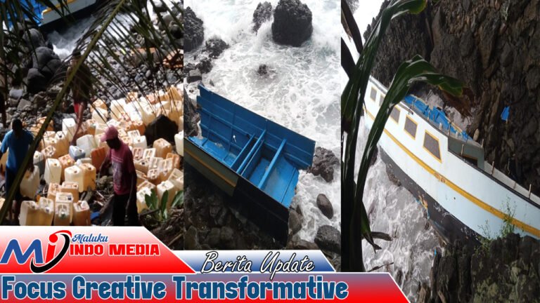 Diduga Angkut 4 Ton BBM Ilegal, Longboat Tabrak Karang dan Terbalik di Pantai Wakasihu