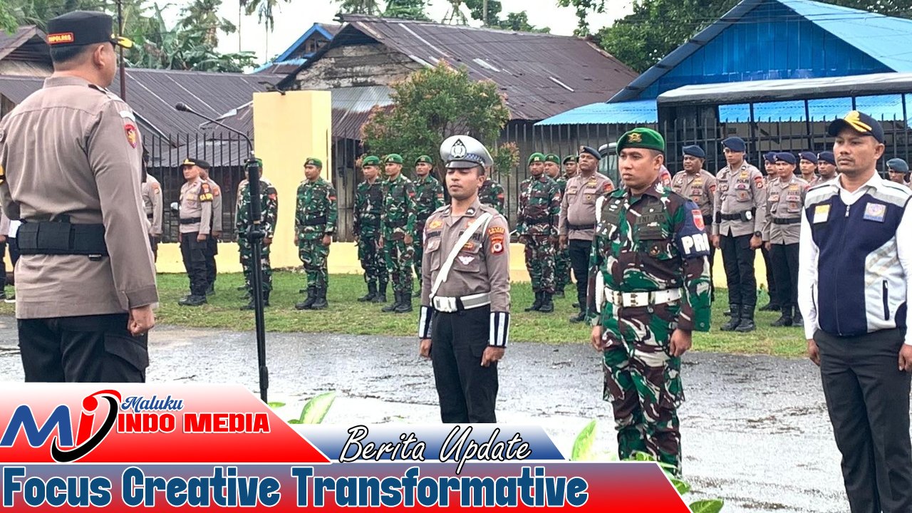 Kapolres Buru Selatan Pimpin Apel Gelar Pasukan Operasi Patuh Salawaku 2025