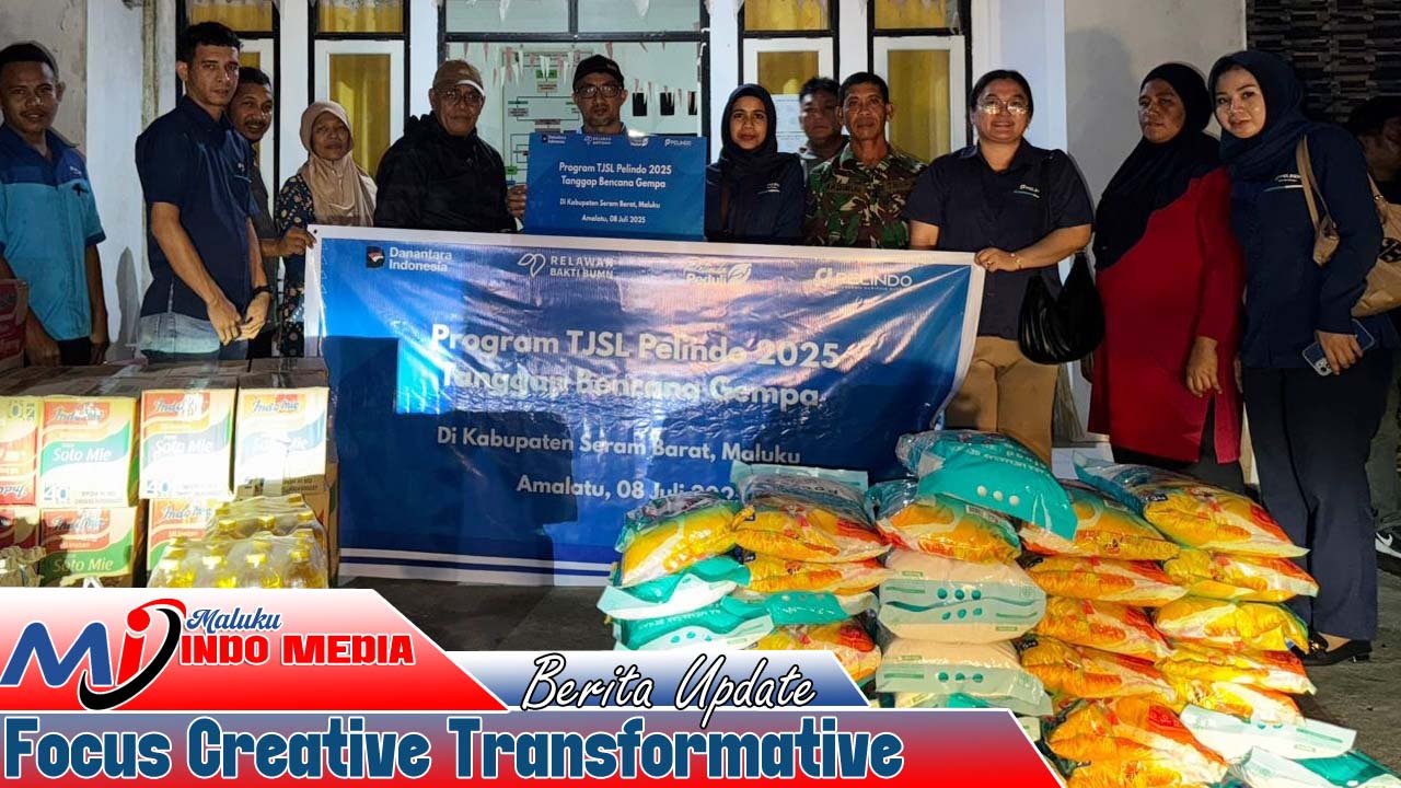 Pelindo Salurkan Bantuan kepada Korban Gempa di Seram Barat Maluku
