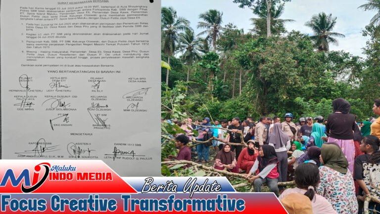 Warga Pelita Jaya Blokir Jalan, Protes PT. SIM Langgar Kesepakatan Forkopimda