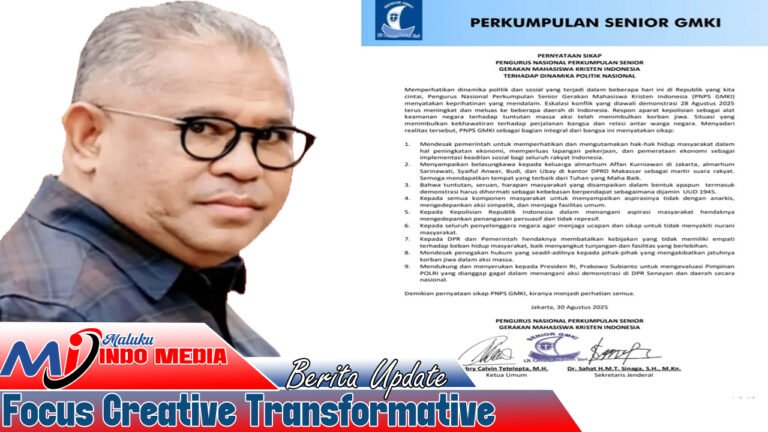 PNPS GMKI Keluarkan 9 Poin Pernyataan Sikap Terkait Dinamika Politik Nasional 