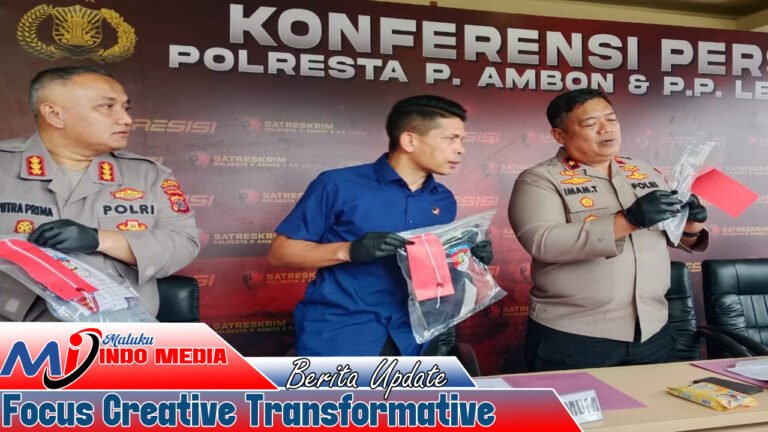 Polda Maluku Release Perkelahian Pelajar SMK 3 Ambon: Satu Tewas, Rumah Terbakar, Pelaku Diamankan