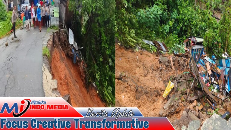 Longsor Memutus Jalan Batu Merah: 4 Kios Rata dengan Tanah, Kerugian Capai Puluhan Juta