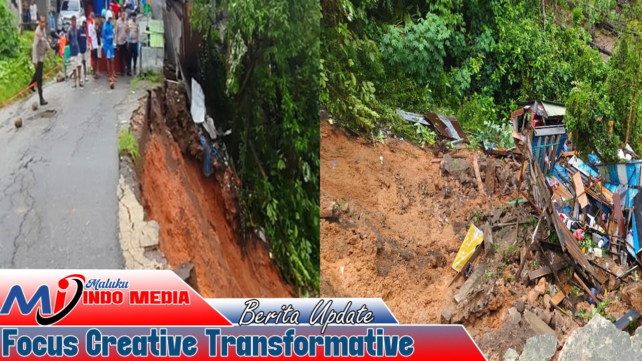 Longsor Memutus Jalan Batu Merah: 4 Kios Rata dengan Tanah, Kerugian Capai Puluhan Juta