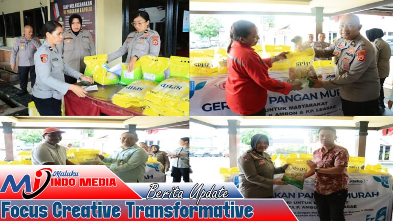 Polresta Ambon Launching Gerakan Pangan Murah Untuk Rakyat