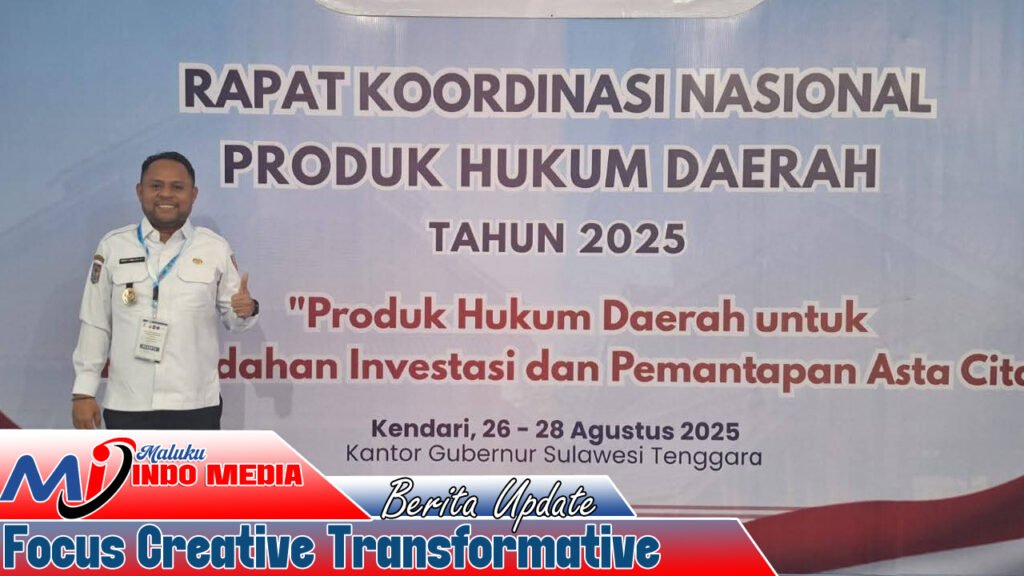 Wakil Bupati Maluku Tengah Hadiri Rakornas Produk Hukum Daerah di Kendari