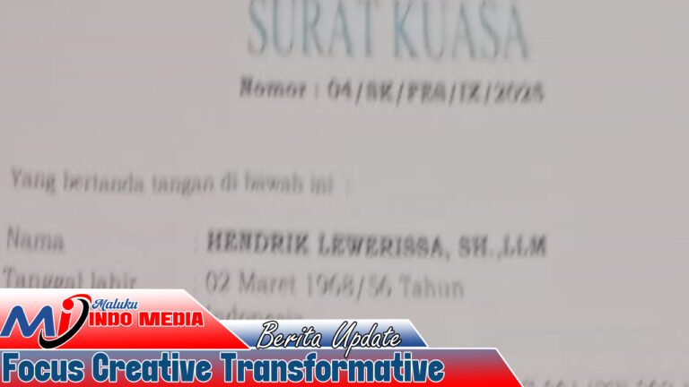 Hendrik Lewerissa Lewat Kuasa Hukum Resmi Polisikan Anca ke Polda Maluku