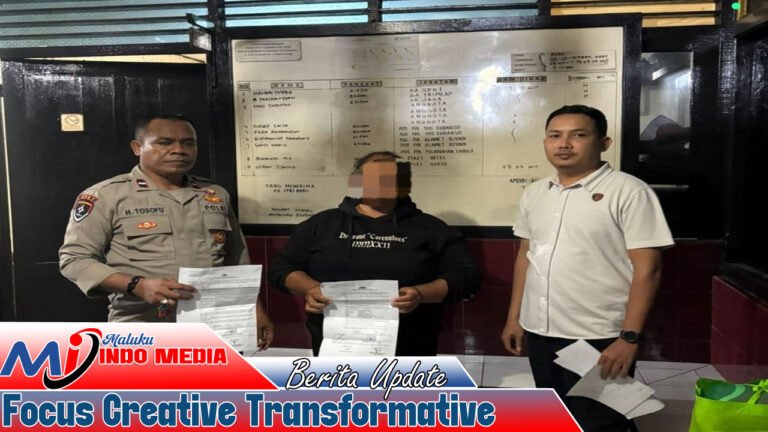 Gara Gara Aniaya Tetangga Pakai Parang Warga Hutumuri Ditahan Polisi    