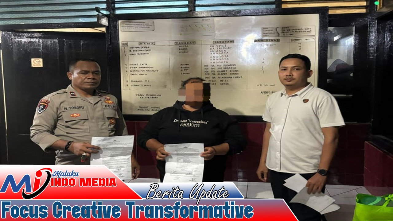 Gara Gara Aniaya Tetangga Pakai Parang Warga Hutumuri Ditahan Polisi    