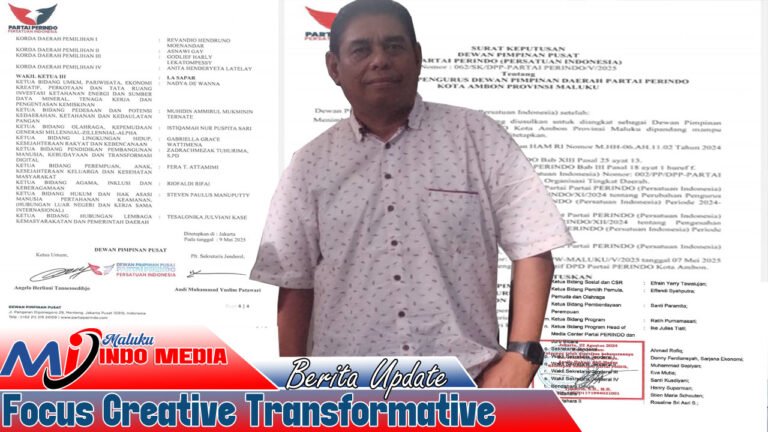 SK Perindo Diduga Tak Sah, Hengky Uneputty Minta Pemkot Ambon Selektif Bayar Dana Parpol