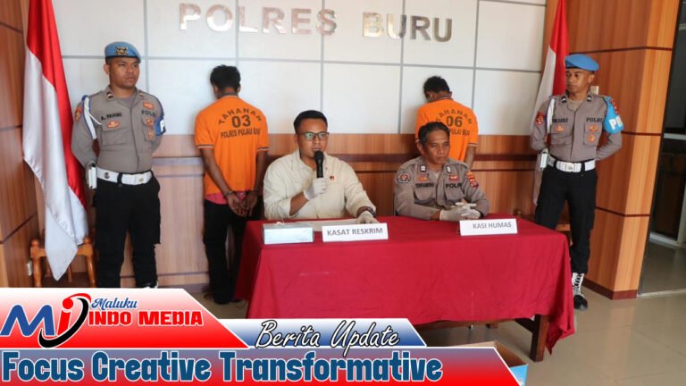 Sat Reskrim Polres Buru Ringkus Pelaku Pembacokan Usai Anak Jadi Korban Laka Lantas