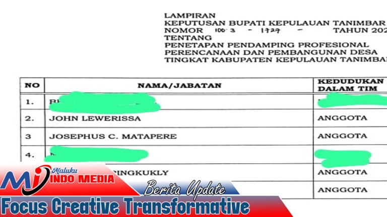 SK Bupati Tanimbar Cacat Prosedural, Ulah Bernardus Turlel Bikin 4 Pendamping Desa Terdepak
