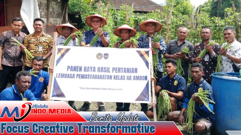 Panen Perdana di Balik Tembok: Lapas Ambon Dorong Ketahanan Pangan Lewat Pemberdayaan Binaan