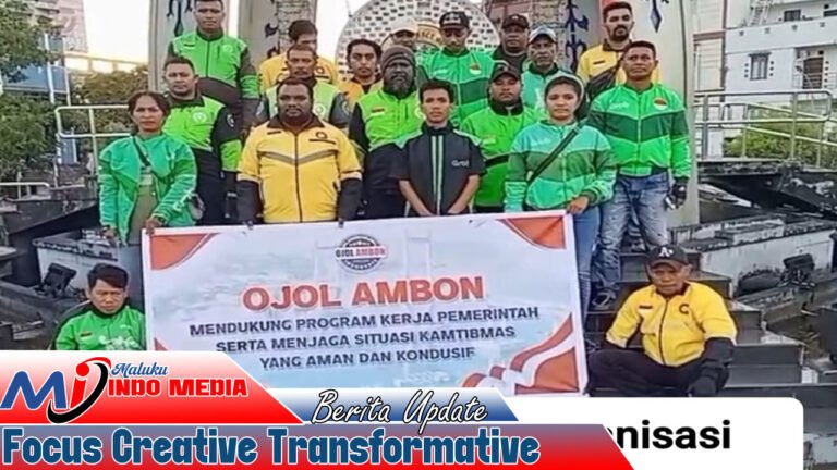 Ojek Online Kota Ambon Gelar Deklarasi Damai: “Bersama Jaga Maluku” di Gong Perdamaian