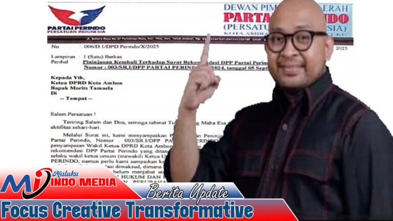 DPD PERINDO Kota Ambon Desak Nonaktifkan Patrik Moenandar