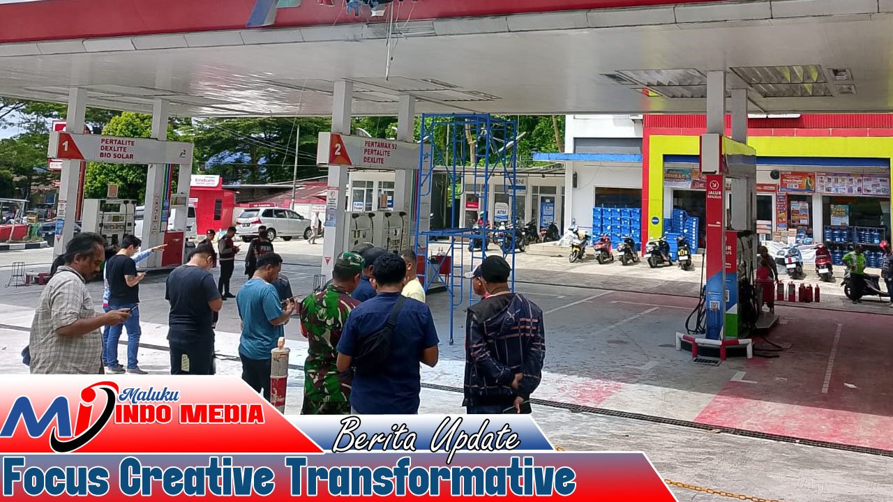 Kosleting Listrik Gegerkan SPBU Kebun Cengkeh Ambon, Petugas Sigap Padamkan Potensi Api