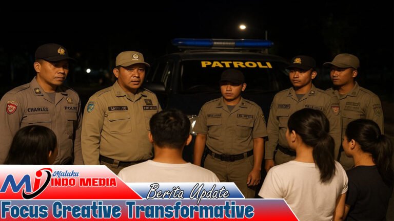 Patroli Gabungan Polsek Namlea dan Satpol PP Amankan 14 Pasangan Non-Suami Istri dan 3 Pemabuk