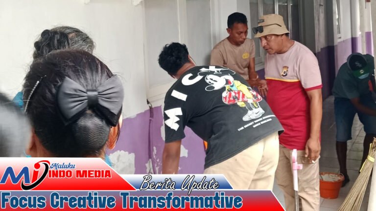 Polsek Nusaniwe dan Warga Tuni, Eri, Kusu-Kusu Sereh Gelar Aksi Sosial di RS Sumber Hidup GPM Ambon 