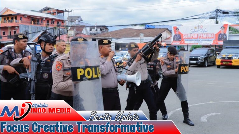 Polresta Ambon Gelar Simulasi Quick Respon 110: Uji Kesiapsiagaan dan Ketangkasan Personel Hadapi Situasi Darurat