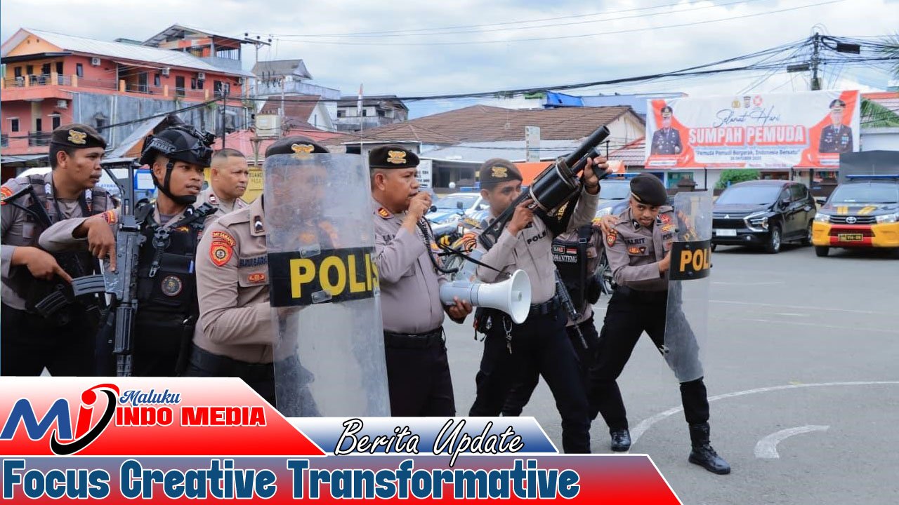 Polresta Ambon Gelar Simulasi Quick Respon 110: Uji Kesiapsiagaan dan Ketangkasan Personel Hadapi Situasi Darurat