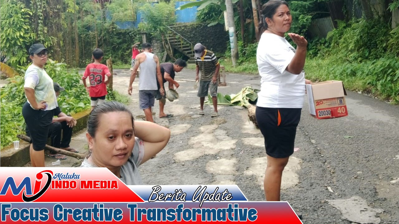 Pelpri Sektor Elohim Jemaat GPM Petra Waihoka Turun Tangan Perbaiki Jalan Rusak, Harapkan Pemerintah Hotmix Tahun 2026