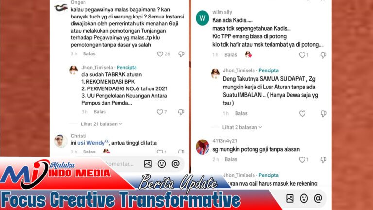 Viral di TikTok! Bendahara Dishub Kota Ambon Diduga Potong Gaji Pegawai Secara Sepihak