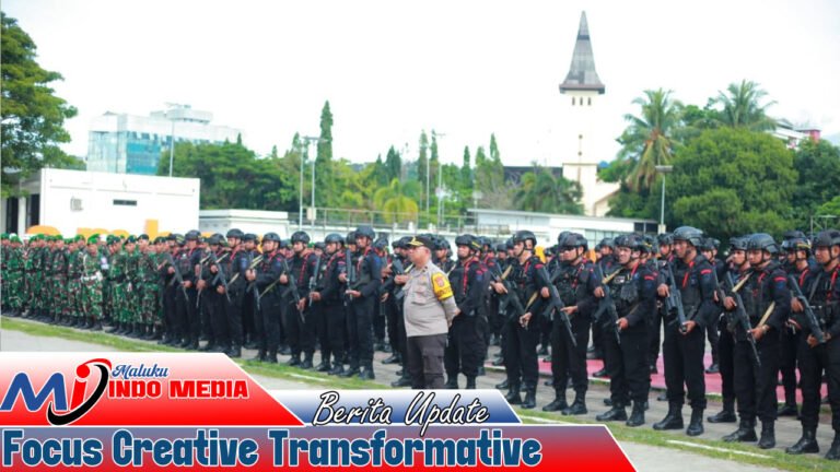 831 Personel Gabungan Dikerahkan, Polresta Ambon Perketat Pengamanan Malam Tahun Baru