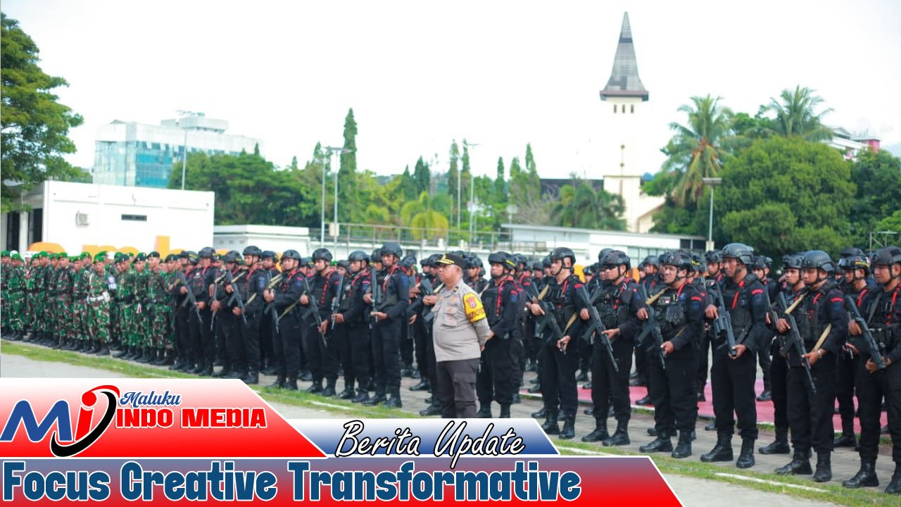 831 Personel Gabungan Dikerahkan, Polresta Ambon Perketat Pengamanan Malam Tahun Baru