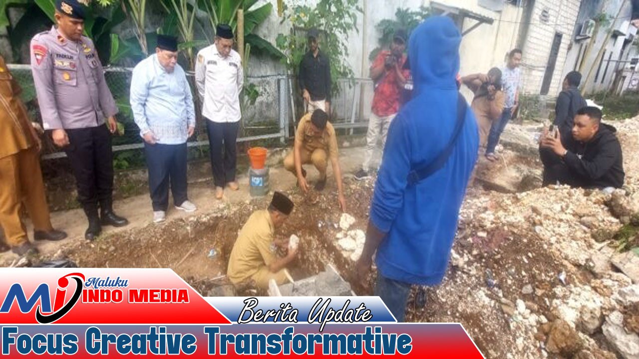 Wakil Wali Kota Tual Amir Rumra Letakkan Batu Pertama Pembangunan TPA Az-Zahra di Perumahan Mahkota Mutiara Permai