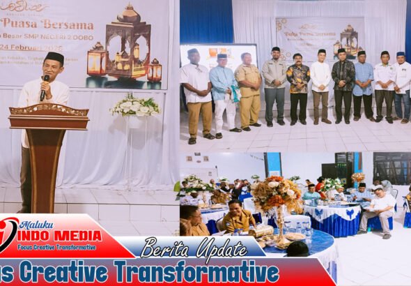 Wabup Aru Buka Puasa Bersama, Dorong Pembangunan Musholla SMPN 2 Dobo: Pendidikan Tak Cukup Hanya Cerdas, Tapi Berkarakter