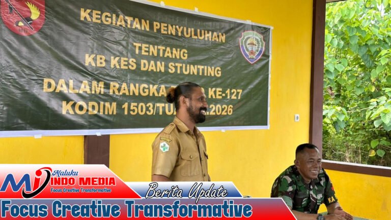Satgas TMMD–Dinkes Aru Gencarkan Edukasi KB dan Stunting di Durjela, Warga Dobo Antusias