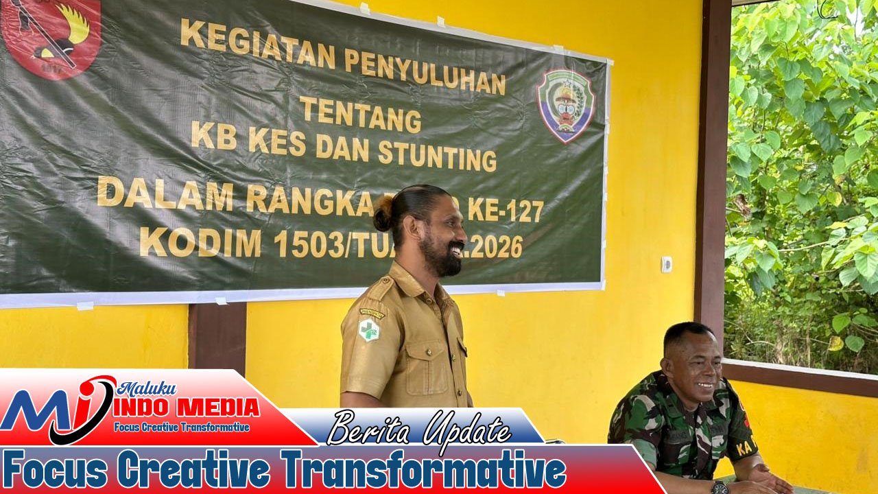 Satgas TMMD–Dinkes Aru Gencarkan Edukasi KB dan Stunting di Durjela, Warga Dobo Antusias