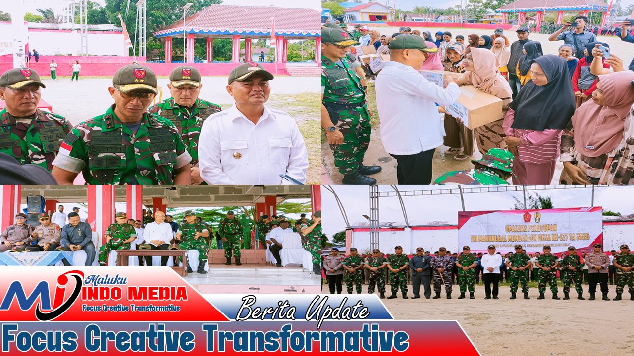 Sinergi Bangun Desa Terpencil, Pangdam XV/Pattimura Didampingi Bupati Aru Tutup TMMD ke-127 di Kepulauan Aru