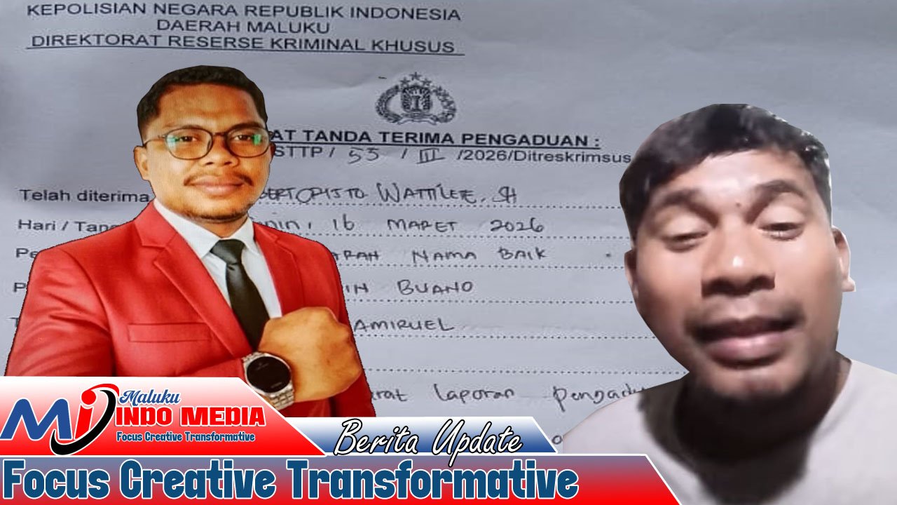 RESMI DILAPORKAN: Dugaan Pencemaran Nama Baik oleh Akun “Bhiken Amiruel” Masuk Meja Ditreskrimsus Polda Maluku