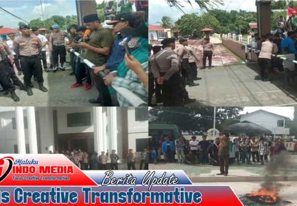 AKSI DEMO ALIANSI KAWAL JILID II MEMANAS: DESAK SIDANG DIKEMBALIKAN KE TUAL, INSTITUSI SALING LEMPAR KEWENANGAN