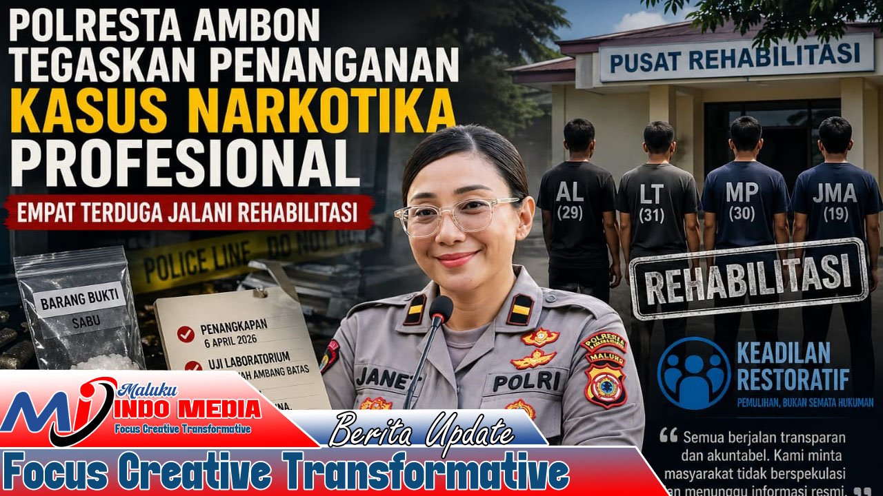 Polresta Ambon Kedepankan Restorative Justice, Empat Terduga Penyalahguna Narkotika Direhabilitasi