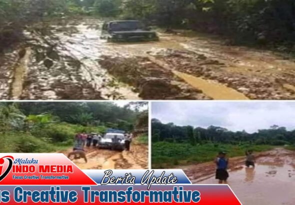 WARGA BATABUAL “MENJERIT”, DESAK GUBERNUR MALUKU TURUN LANGSUNG PERBAIKI JALAN DAN JEMBATAN