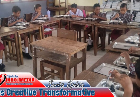 Hari Ke-3 Penyaluran MBG di SD Negeri 213 Maluku Tengah, Siap Mendukung Program Pemerintah