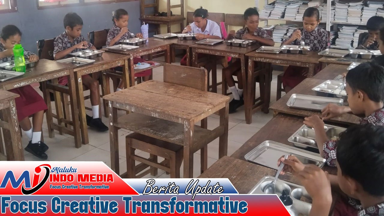 Hari Ke-3 Penyaluran MBG di SD Negeri 213 Maluku Tengah, Siap Mendukung Program Pemerintah