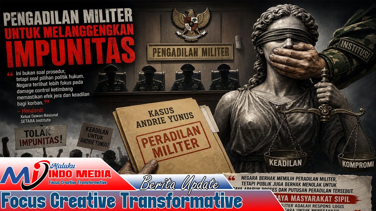 Pengadilan Militer Dinilai Langgengkan Impunitas, SETARA Institute Soroti Kasus Andrie Yunus
