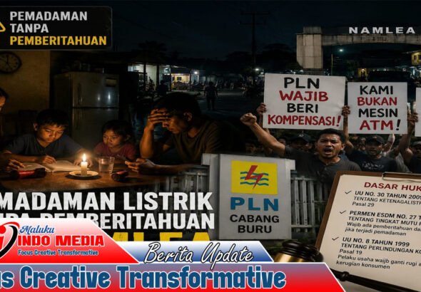 PEMADAMAN TANPA PEMBERITAHUAN DI NAMLEA, PLN BURU DISOROT: MASYARAKAT ANCAM TURUN AKSI