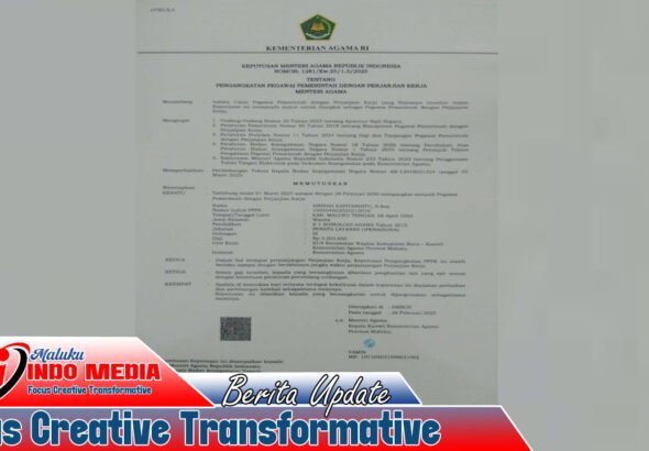 KNPI Buru Desak Kanwil Kemenag Maluku Segera Tuntaskan Gaji Pegawai yang Tertunda