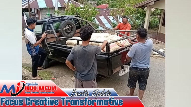 PEDULI KORBAN KEBAKARAN, PEMERINTAH NEGERI BATUMERAH TURUN TANGAN BANTU PEMBANGUNAN RUMAH WARGA