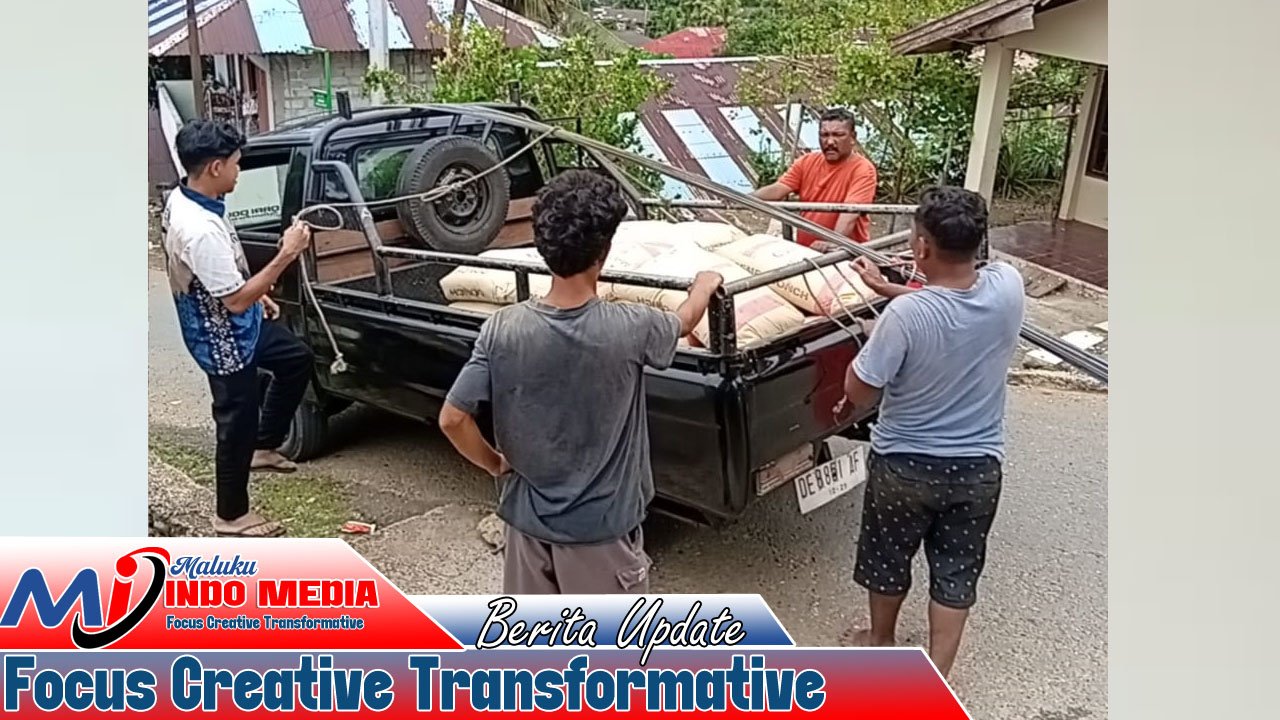 PEDULI KORBAN KEBAKARAN, PEMERINTAH NEGERI BATUMERAH TURUN TANGAN BANTU PEMBANGUNAN RUMAH WARGA