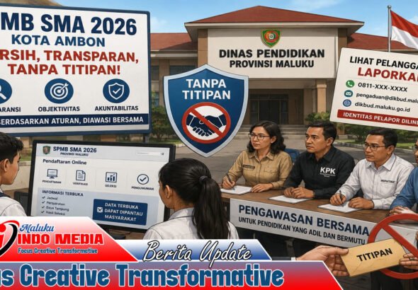SPMB SMA 2026 di Ambon Diklaim Bersih dari Titipan, Dinas Pendidikan Maluku Tantang Publik Laporkan Pelanggaran