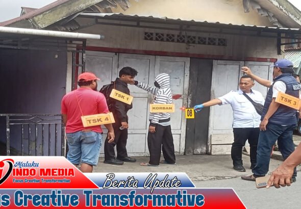 Polda Maluku Rekonstruksi Kasus Pengeroyokan Abdulah Mahu, Tujuh Tersangka Masih Buron