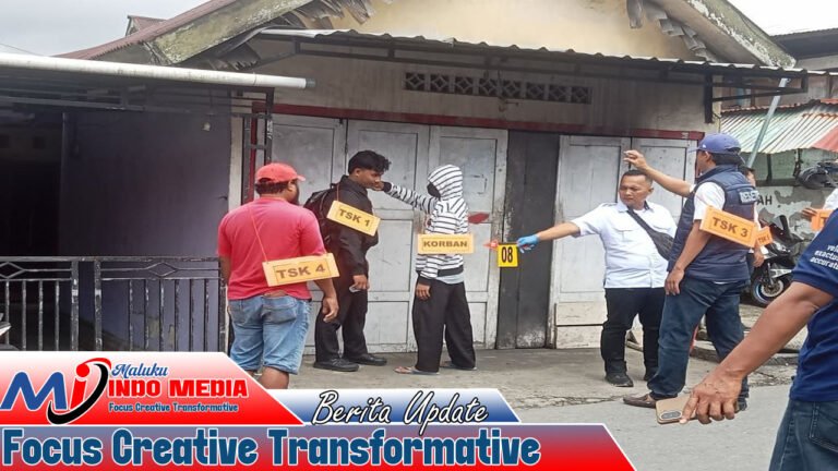Polda Maluku Rekonstruksi Kasus Pengeroyokan Abdulah Mahu, Tujuh Tersangka Masih Buron