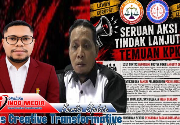 Ketua DPRD Kota Ambon Disorot, Aktivis Desak Usut Dugaan KKN di Lingkungan DPRD