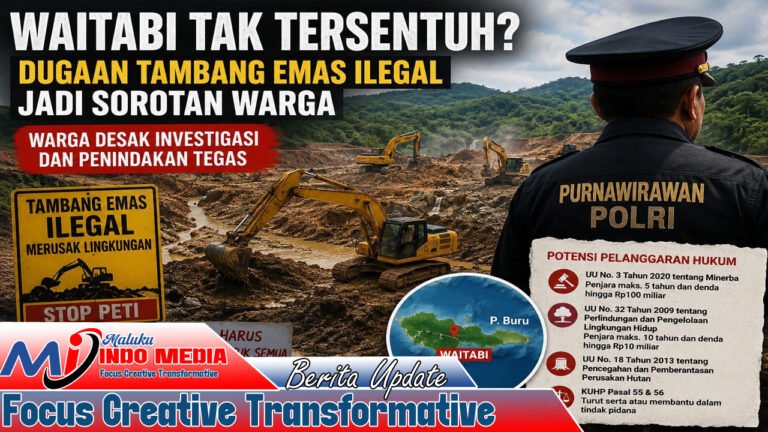 Waitabi Tak Tersentuh? Dugaan Tambang Emas Ilegal Seret Nama Purnawirawan Polri