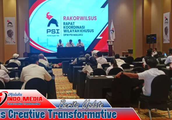 RAKORWILSUS PSI Maluku Digelar Tertutup, Bidik DPR RI 2029, Ricky Jauherissa: Kami Ingin Wakil PSI dari Maluku Duduk di Senayan